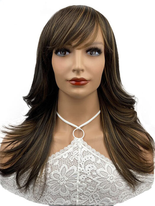 Long Layered Synthetic Wigs With Bangs By imwigs®