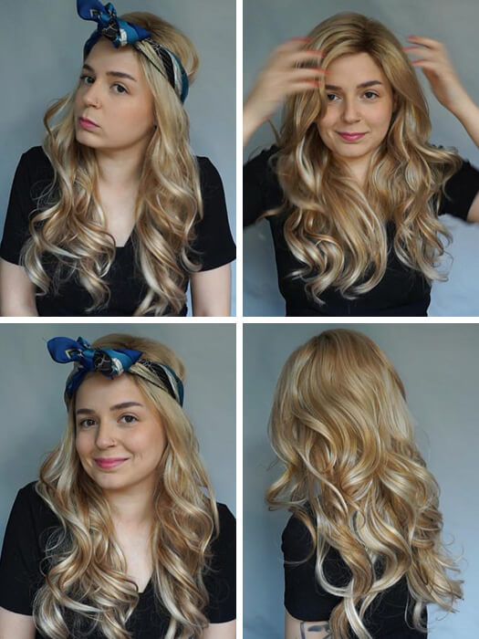 Cute Long Curly Synthetic Wig 20 Inch By imwigs®