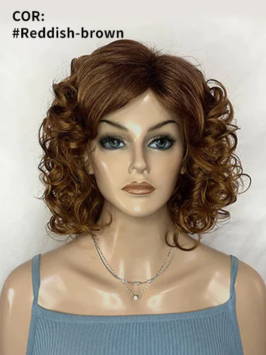 Mid-length Curly Rooted Wigs Synthetic Wigs By imwigs®