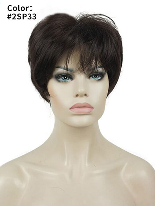 Attractive Short Spiky Straight Layered Synthetic Wig By imwigs®
