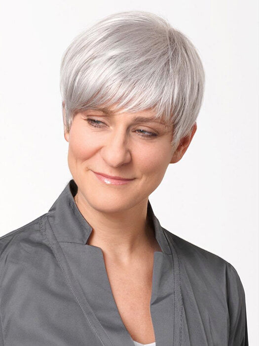 Pixie Layered Wigs Short Gray Synthetic Wigs(Basic Cap) By imwigs®