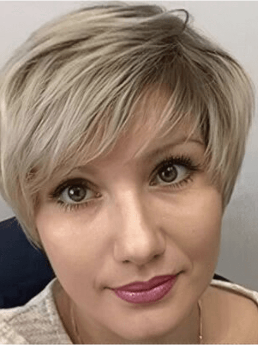 Short Soft Tapered Layers Straight Synthetic Wigs By imwigs®