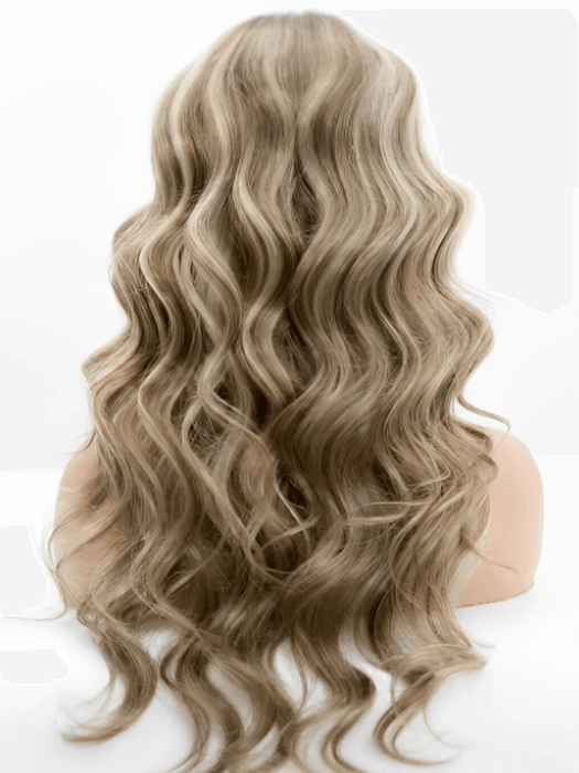 Balayage Wavy Lace Frontal Wigs Remy Human Hair Wigs By imwigs®(Mono Top)