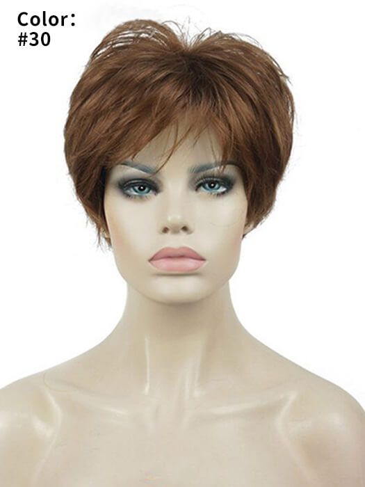 Attractive Short Spiky Straight Layered Synthetic Wig By imwigs®