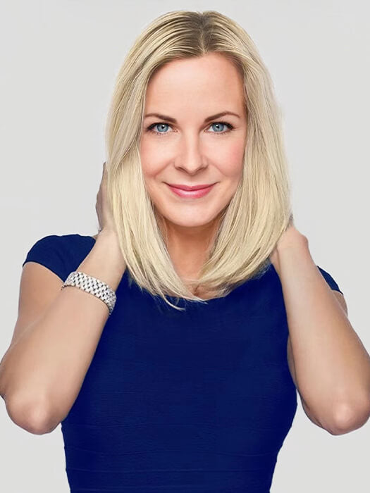 Straight Smooth Wigs Lace Frontal Human Hair Wigs With Roots By imwigs®
