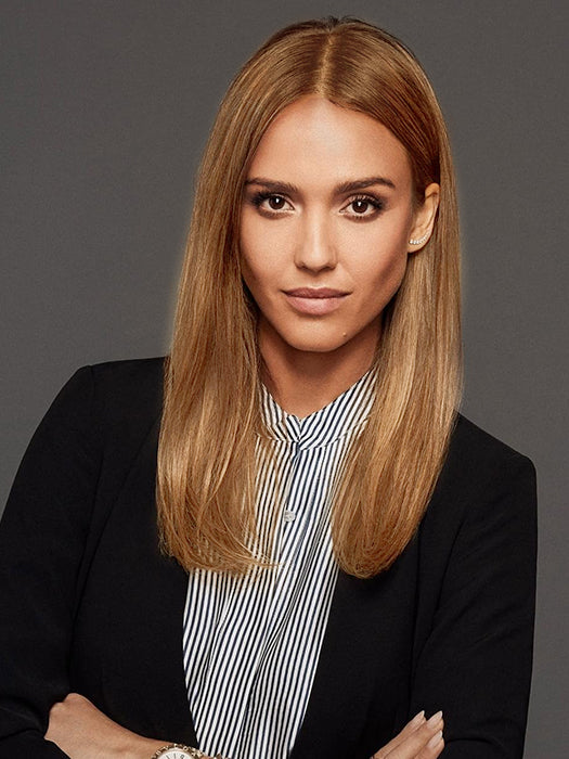Emily Middle Length Straight Ginger Blonde Lace Front Human Hair Wigs By imwigs®