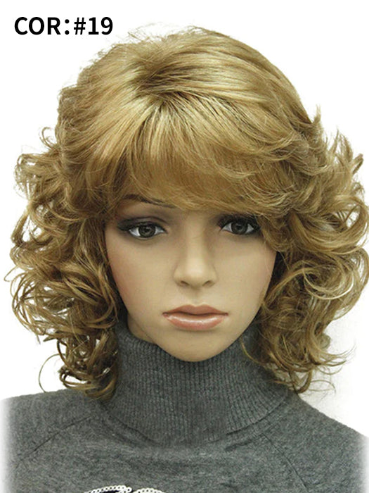 Chin Length Wavy Curly Wigs Synthetic Wigs By imwigs®