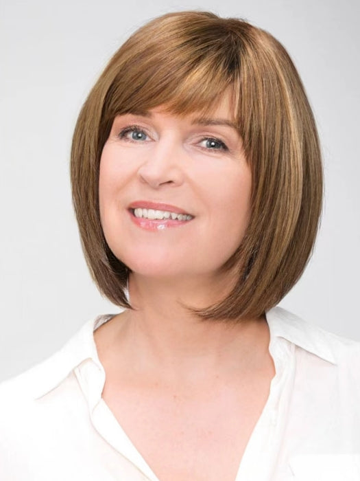 Winner Bob Straight Synthetic Wig With Roots By imwigs®