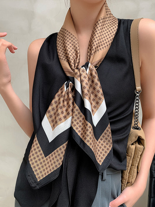 Soft Elegant Simple Stain Scarf (90x90cm) By imwigs®