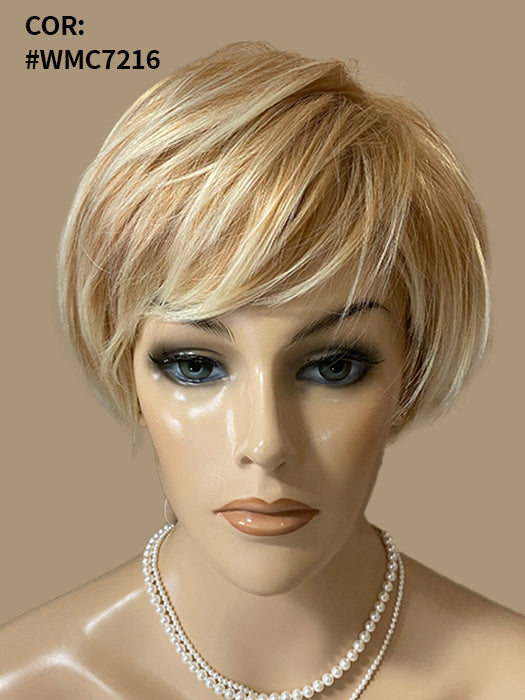 Short Cut Straight Capless Synthetic Wigs With Bangs By imwigs®