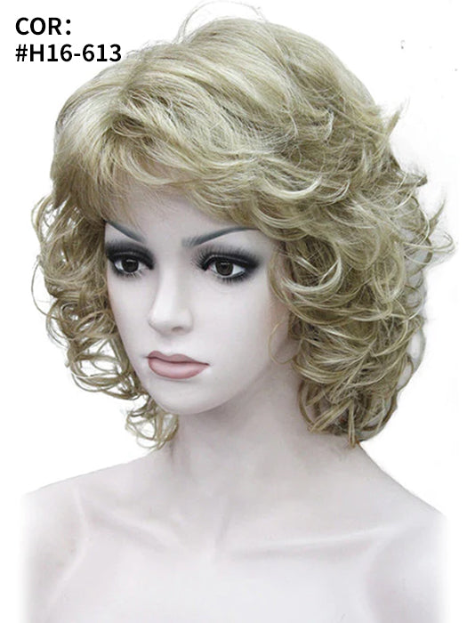 Chin Length Wavy Curly Wigs Synthetic Wigs By imwigs®