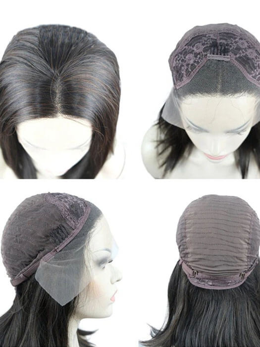 Elegant Shoulder Length Straight Lace Front Synthetic Wigs By imwigs®