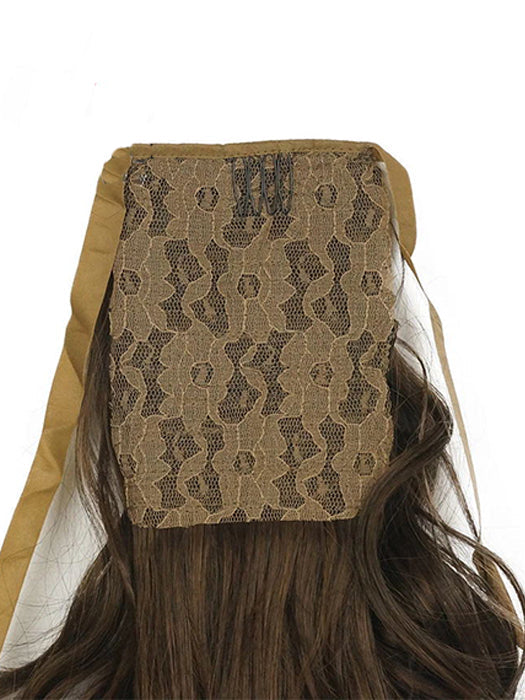 Long Curly Wavy Dark Brown Ponytail Extension By imwigs®