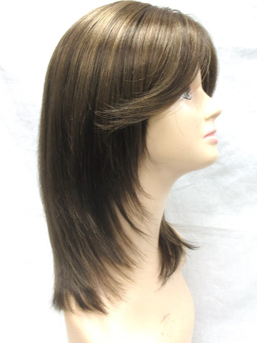 Natural Long Layered Straight Synthetic Wig(Mono Part) By imwigs®
