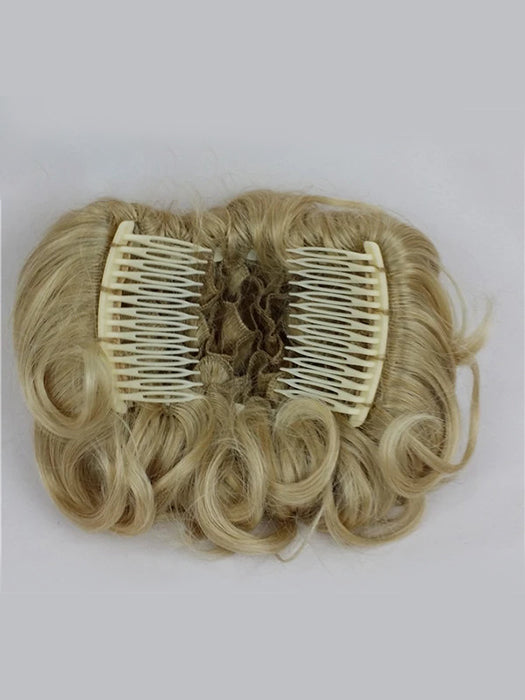 Short Messy Curly Hair Bun Extension Easy Stretch Hair Combs Clip By imwigs®