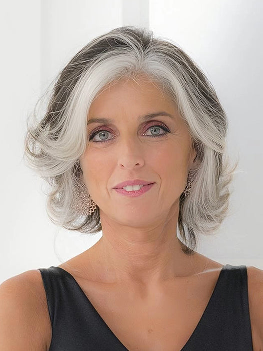 Medium Bob Mixed GrayWigs Synthetic Wig By imwigs®