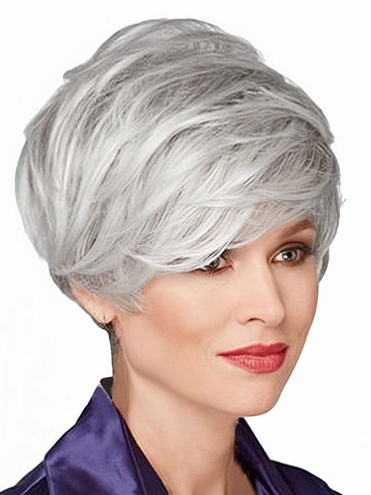 Short Cut Straight Capless Synthetic Wigs With Bangs By imwigs®