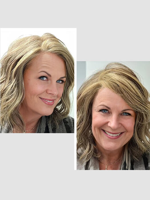 Chin Length Wavy Blonde Synthetic Wigs By imwigs®