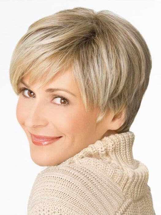 Short Soft Tapered Layers Straight Synthetic Wigs By imwigs®