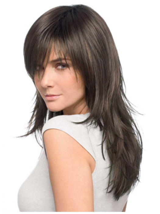 Connie Long Layered Wigs Mixed Brown Remy Human Hair Wigs By imwigs®