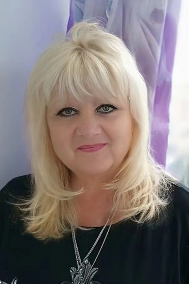 Fluffy Mid-length Layered Straight Blonde Synthetic Wig By imwigs®