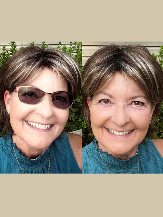 Sky Short Bob Straight Layered Synthetic Wig By imwigs®