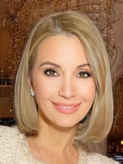 Comely Straight Shoulder Length Blonde Synthetic Wig(Lace Part) By imwigs®