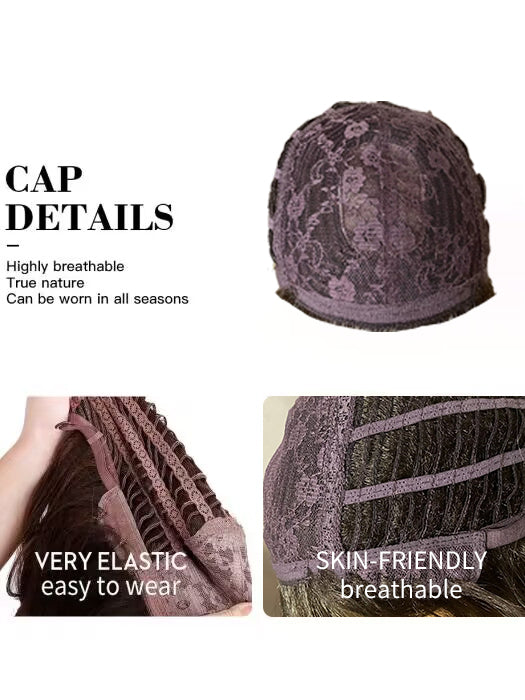 Newest Medium 13 Inch Wavy Synthetic Wig With Bangs By imwigs®