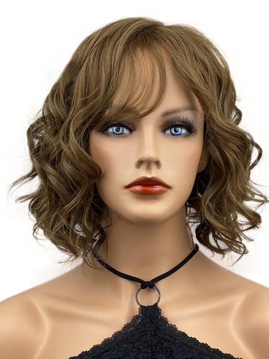 Chin Length Wavy Blonde Synthetic Wigs By imwigs®