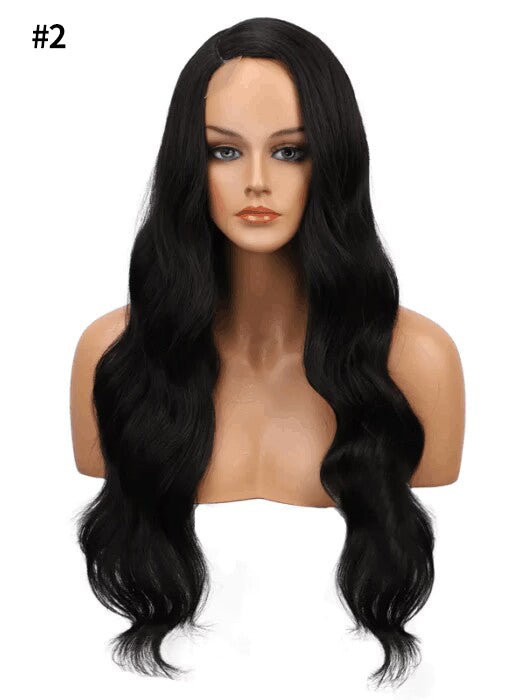 24 Inch Long Ombre Blonde Highlighted Waved Lace Part Wig By imwigs®