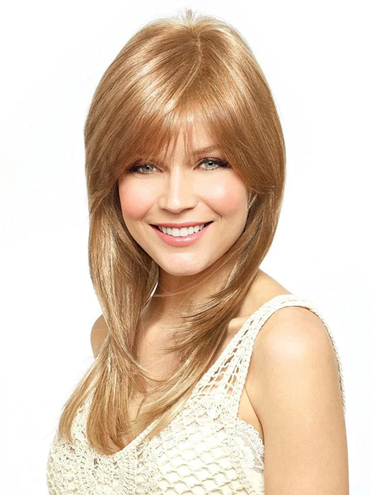 Polish Feathry Medium Straight Layered Synthetic Wigs By imwigs®