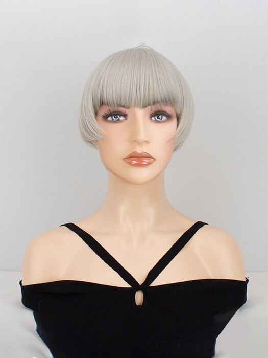 Exclusive Short Bob Layered Synthetic Wig With Bangs By imwigs®