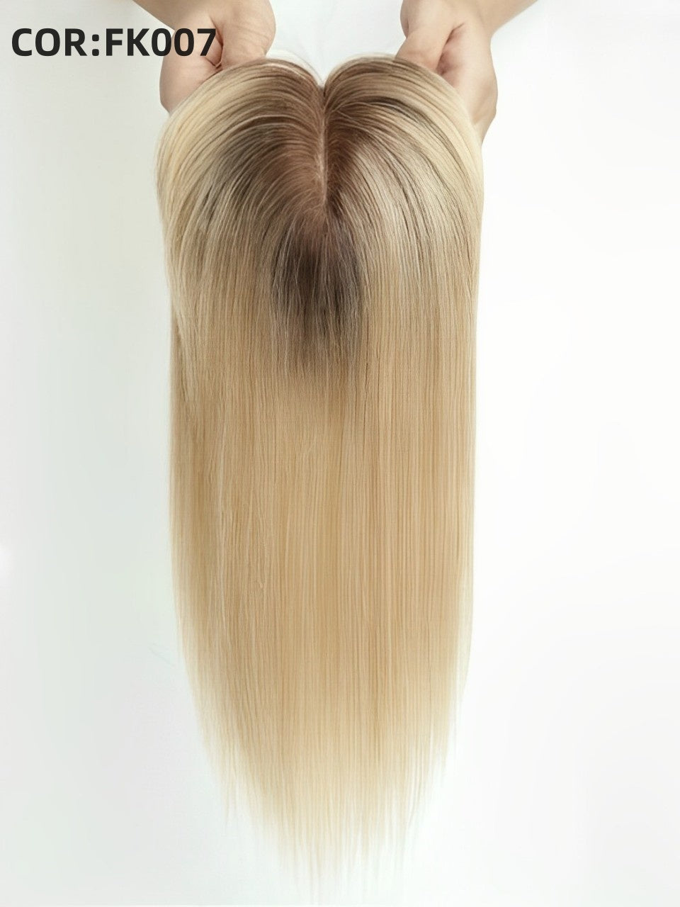Human hair wig toppers with bangs sale