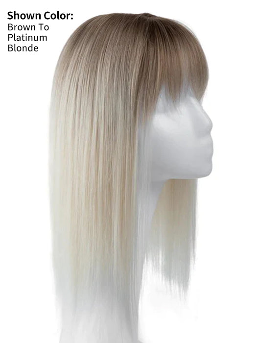 Fashion Long Straight Synthetic Hair Toppers With Bangs By imwigs®