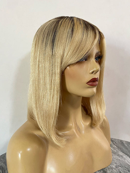 Silky Shoulder Length Straight Blonde Human Hair Wigs By imwigs®