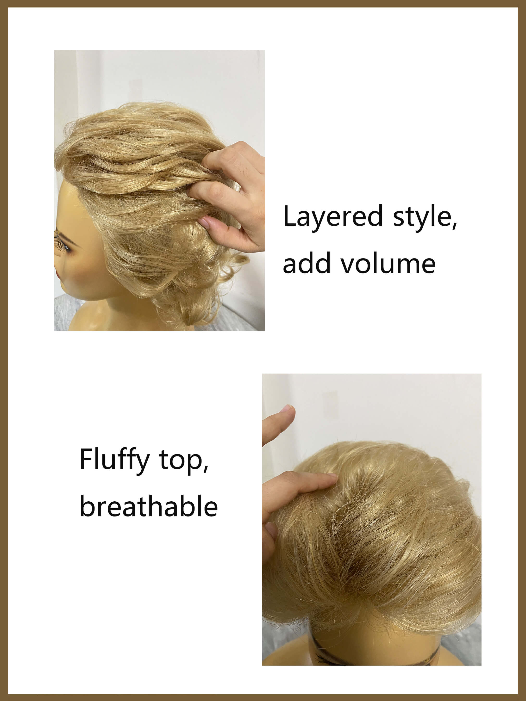 Short Layered Waves Synthetic Wigs By imwigs®