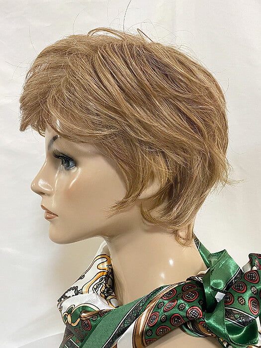 Clean Short Blonde layered Synthetic Wig (Mono Crown) By imwigs®