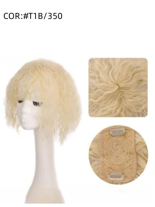 Short Curly Synthetic Toppers By imwigs®