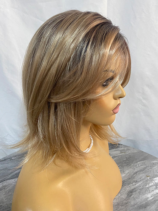 Shoulder Length Layered rooted Synthetic Wig By imwigs®