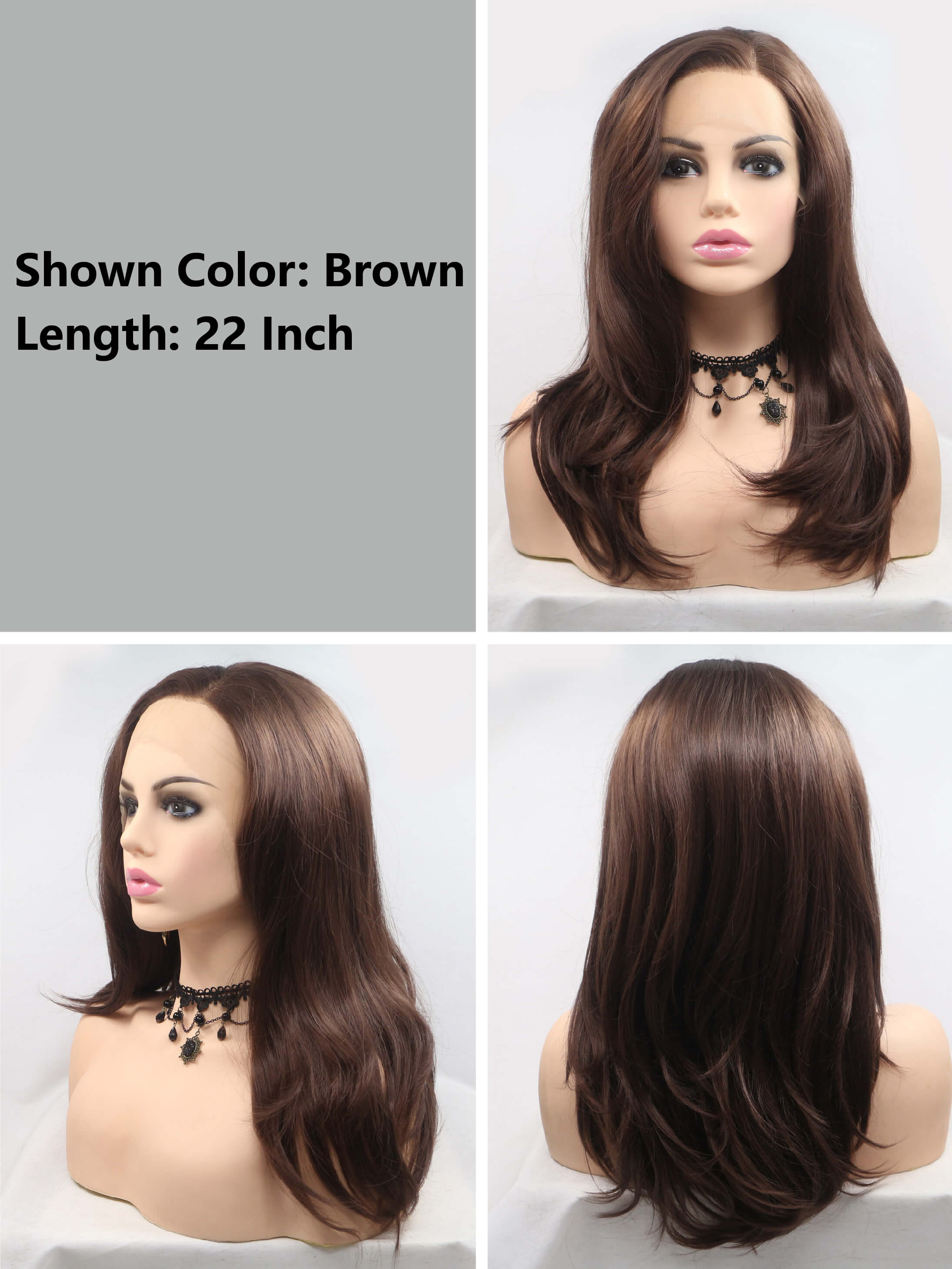 Always Long Layered Lace Front Synthetic Wigs By imwigs®