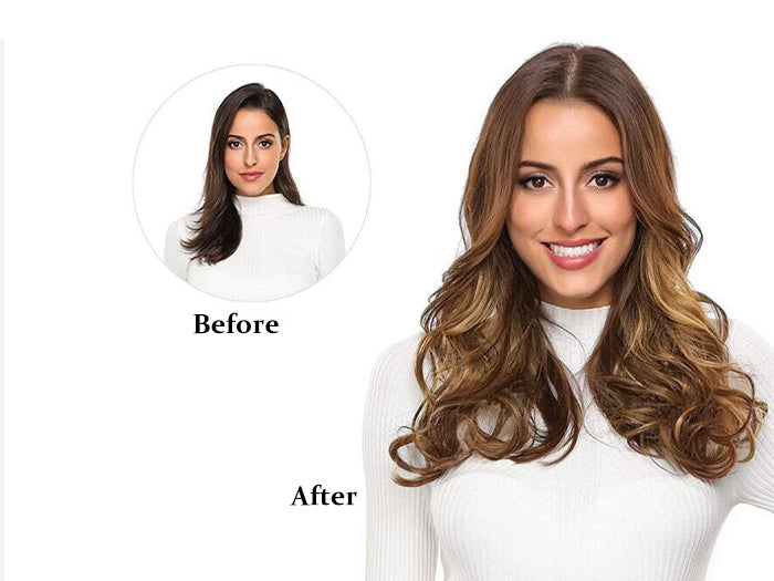 Seamless Long Straight Human Hair Extensions By imwigs®
