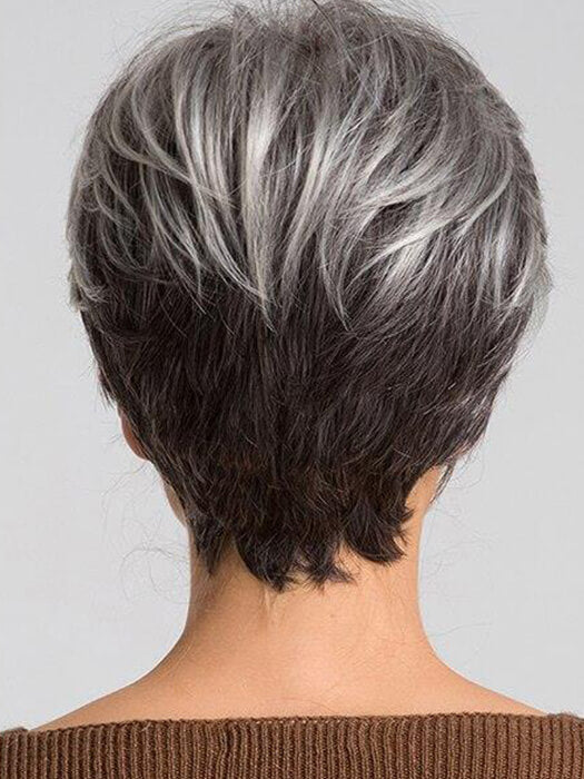 Pixie Short Spiky Wigs Layered Straight Synthetic Blend Human Hair Wigs By imwigs®