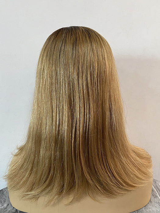 Softly Swept Bangs Straight Blonde Human Hair Wigs By imwigs®