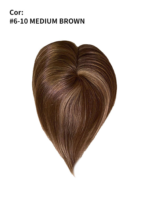 Natural Parting Mono Top Hand-tied Human Hair Toppers By imwigs®