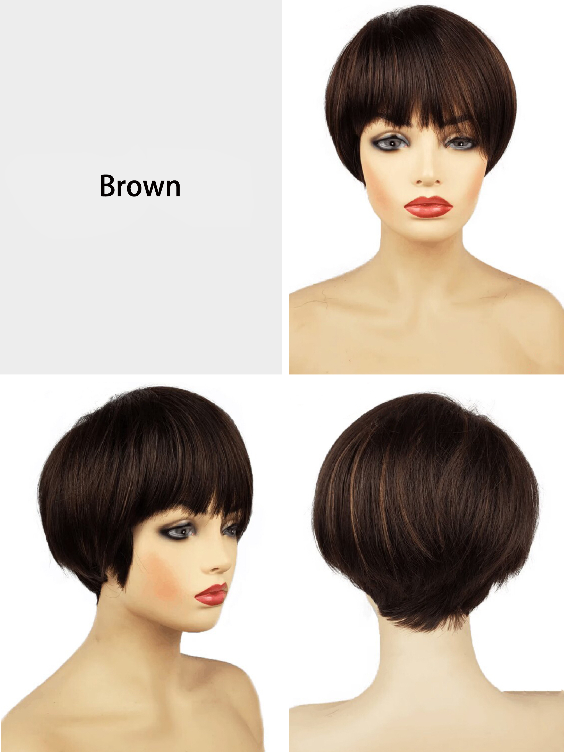 Jalynn Short Straight Bob Synthetic Wigs By imwigs®