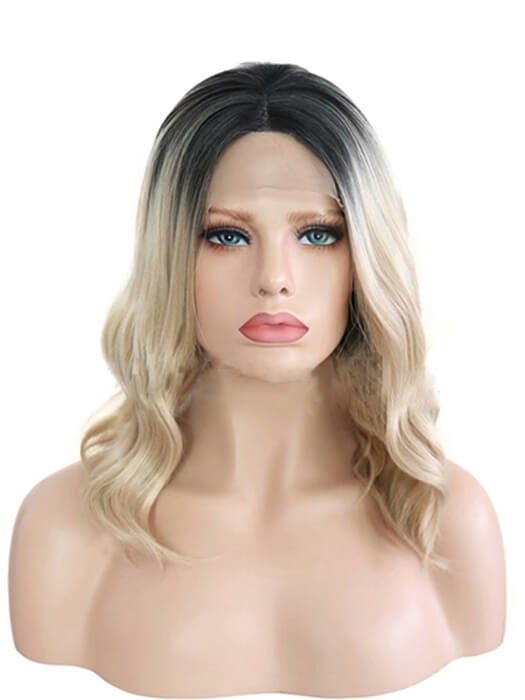 Pretty Wavy Lace Front Synthetic Wig By imwigs®