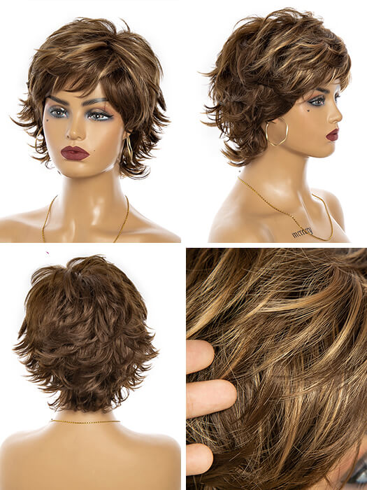 Ready-to-Wear Pixie Cut Short Layered Synthetic Wig By imwigs®