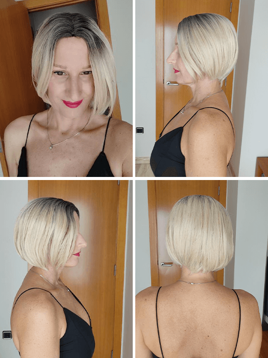 Shag Short Cut Blonde Rooted Synthetic Wigs By imwigs®