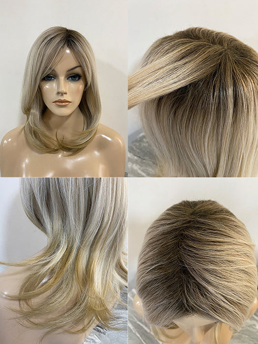 Average Mid-Length Layered Synthetic Wig (Basic Cap) By imwigs®