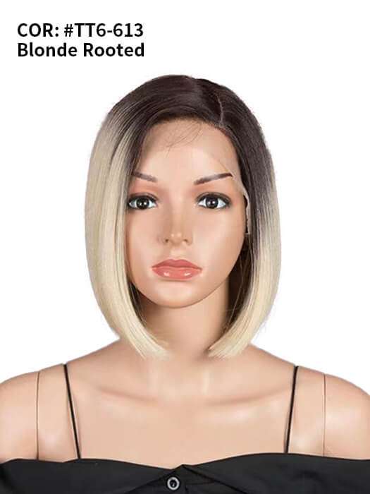 Medium Straight Bob Wigs Lace Frontal Synthetic Wigs By imwigs®